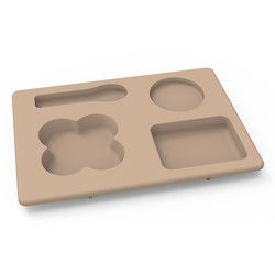 Le multi stoviglie funzionali del silicone hanno messo infrangibile per i bambini dei bambini