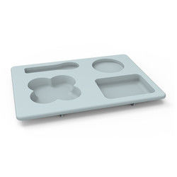 Le multi stoviglie funzionali del silicone hanno messo infrangibile per i bambini dei bambini