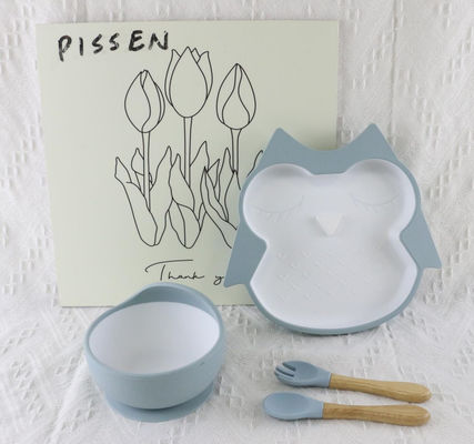 Piastrina d'alimentazione del silicone infantile libero di BPA impermeabile con il fondo di aspirazione