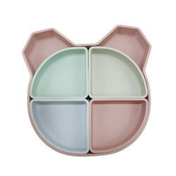 L'orso Panda Shape Toddler Silicone Plates ha messo Eco non tossico amichevole