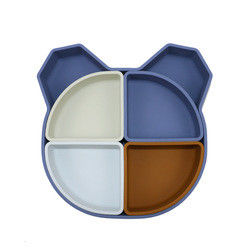 L'orso Panda Shape Toddler Silicone Plates ha messo Eco non tossico amichevole