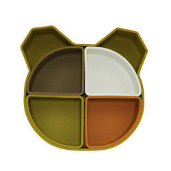 L'orso Panda Shape Toddler Silicone Plates ha messo Eco non tossico amichevole