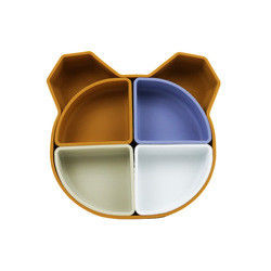 L'orso Panda Shape Toddler Silicone Plates ha messo Eco non tossico amichevole