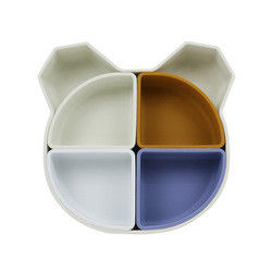 L'orso Panda Shape Toddler Silicone Plates ha messo Eco non tossico amichevole
