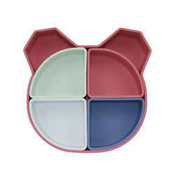 L'orso Panda Shape Toddler Silicone Plates ha messo Eco non tossico amichevole