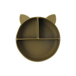 Cat Style Kids Silicone Bowl, silicone variopinto ha diviso l'OEM della piastrina di aspirazione