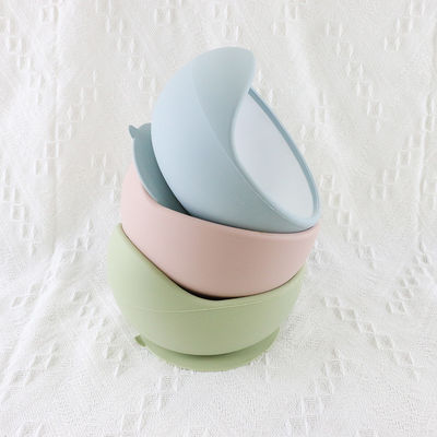 Insieme libero su ordinazione della ciotola degli alimenti per bambini di BPA, ciotola del silicone del bambino di aspirazione del commestibile