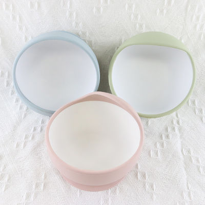 Insieme libero su ordinazione della ciotola degli alimenti per bambini di BPA, ciotola del silicone del bambino di aspirazione del commestibile