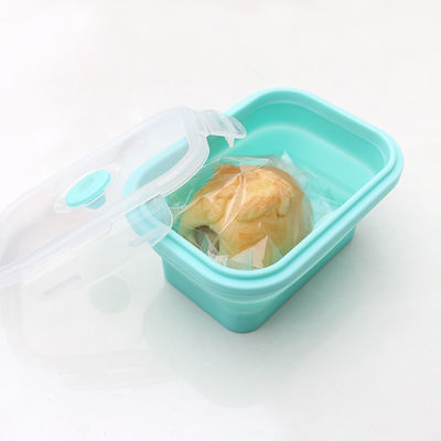 Sostenibile pieghevole pieghevole della scatola di pranzo del silicone del commestibile con il coperchio
