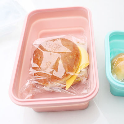 Sostenibile pieghevole pieghevole della scatola di pranzo del silicone del commestibile con il coperchio