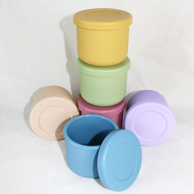 Insieme libero della ciotola del silicone di BPA, silicone Bento Boxes With Customized Logo