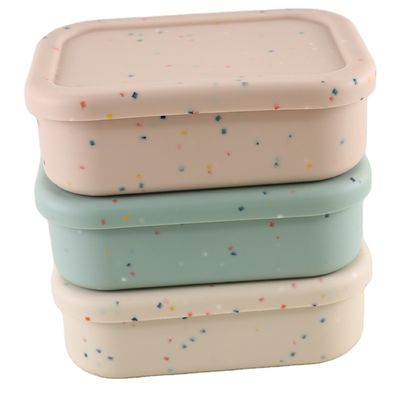 scatola di pranzo pieghevole del silicone di 800ml 1200ml per il bento all'aperto dell'ufficio