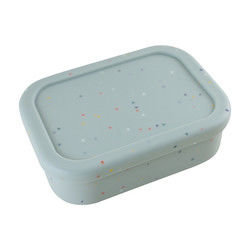 3 contenitori del pranzo del silicone del compartimento, silicone riutilizzabile Bento Lunch Box Leak Proof