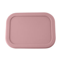 3 contenitori del pranzo del silicone del compartimento, silicone riutilizzabile Bento Lunch Box Leak Proof