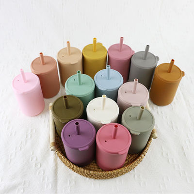 Non slitti i bambini liberi di BPA la tazza del silicone che ha messo impermeabile per il piccolo bambino