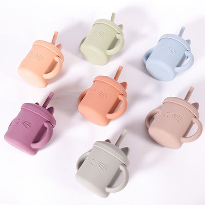 Tazza Eco Cat Kitten Animal Style amichevole del silicone del bambino del commestibile