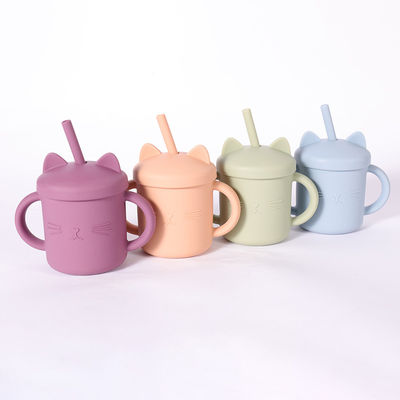 Tazza Eco Cat Kitten Animal Style amichevole del silicone del bambino del commestibile