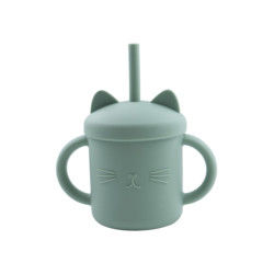 Tazza Eco Cat Kitten Animal Style amichevole del silicone del bambino del commestibile