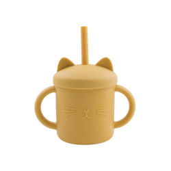 Tazza Eco Cat Kitten Animal Style amichevole del silicone del bambino del commestibile