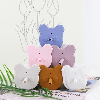 Commestibile molle della tazza dei bambini del silicone della prova della perdita con l'OEM della paglia del coperchio