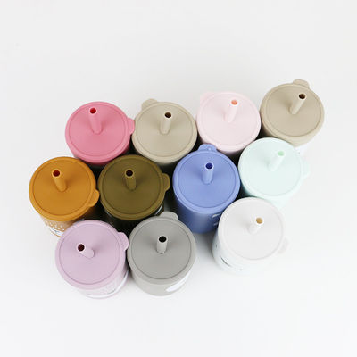 BPA Straw Cup Silicone Coffee Mug libero per bere dei bambini del bambino