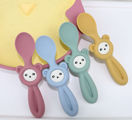 Cucchiai svegli molli di Panda Style Silicone Forks And per i bambini del bambino