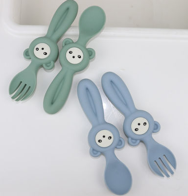 Cucchiai svegli molli di Panda Style Silicone Forks And per i bambini del bambino