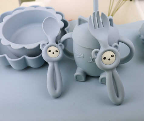 Cucchiai svegli molli di Panda Style Silicone Forks And per i bambini del bambino
