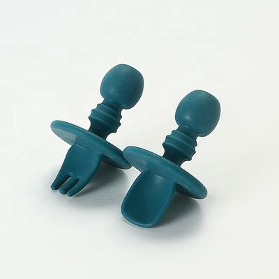 Mini Food Grade Silicone Forks ed i cucchiai BPA liberano non tossico per il bambino del bambino