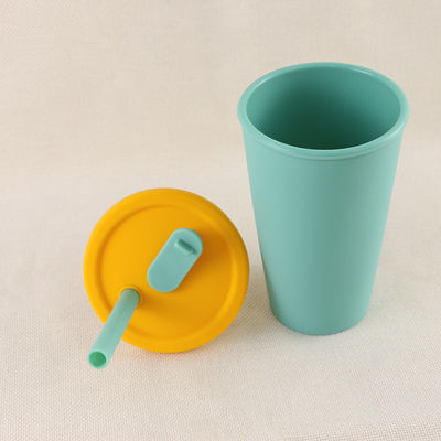 Tazza di caffè pieghevole del silicone del campo di viaggio 350ml con Straw Lid