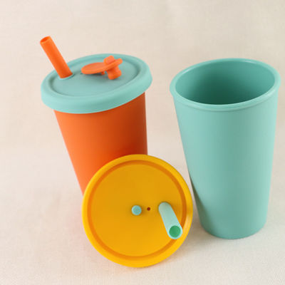 Tazza di caffè pieghevole del silicone del campo di viaggio 350ml con Straw Lid