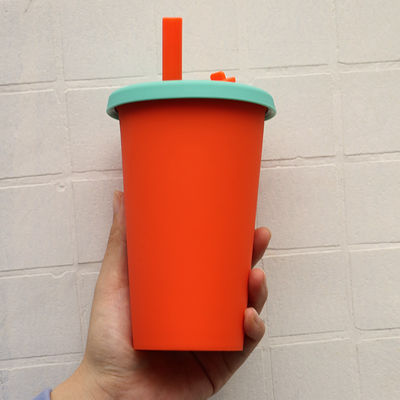Tazza di caffè pieghevole del silicone del campo di viaggio 350ml con Straw Lid