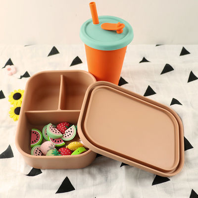 Tazza portatile dei bambini del silicone della prova calda per il succo 300ml 350ml del latte del tè