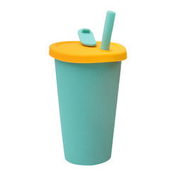 Tazza portatile dei bambini del silicone della prova calda per il succo 300ml 350ml del latte del tè