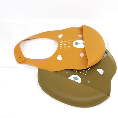 Busbana francese stampata impermeabile del silicone del bambino neonato con il collettore dell'alimento non tossico