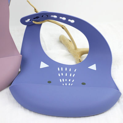 Busbana francese stampata impermeabile del silicone del bambino neonato con il collettore dell'alimento non tossico