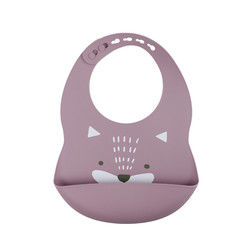 Busbana francese stampata impermeabile del silicone del bambino neonato con il collettore dell'alimento non tossico