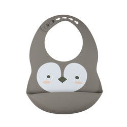 Busbana francese stampata impermeabile del silicone del bambino neonato con il collettore dell'alimento non tossico