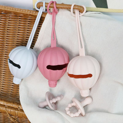 Sacchetto sicuro libero della tettarella di forma della mongolfiera del supporto della cassa della tettarella del silicone di BPA