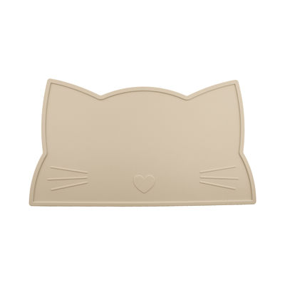 Cat Face Kids Silicone Placemat, stuoia d'alimentazione di Mat Heat Resistant Waterproof del tavolo da pranzo del silicone