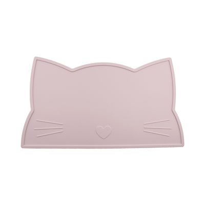 Cat Face Kids Silicone Placemat, stuoia d'alimentazione di Mat Heat Resistant Waterproof del tavolo da pranzo del silicone