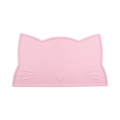 Cat Face Kids Silicone Placemat, stuoia d'alimentazione di Mat Heat Resistant Waterproof del tavolo da pranzo del silicone