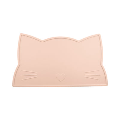 Cat Face Kids Silicone Placemat, stuoia d'alimentazione di Mat Heat Resistant Waterproof del tavolo da pranzo del silicone