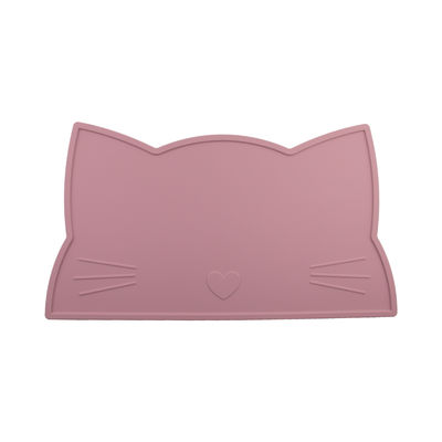Cat Face Kids Silicone Placemat, stuoia d'alimentazione di Mat Heat Resistant Waterproof del tavolo da pranzo del silicone