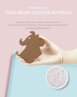 Bambino libero Teether del silicone di BPA masticabile per l'OEM di cura del regalo
