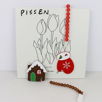 Albero di Natale del silicone di DIY Teether, perle di gomma molli sicure per dentizione