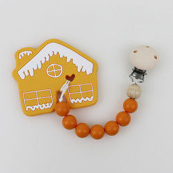 Albero di Natale del silicone di DIY Teether, perle di gomma molli sicure per dentizione
