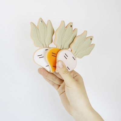 Pecore Bunny Personalised Silicone Teether BPA libero per il neonato