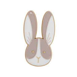 Pecore Bunny Personalised Silicone Teether BPA libero per il neonato