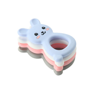 Anello di Teether del silicone di Montessori, silicone Toy For Children Newborn Infant mettente i denti